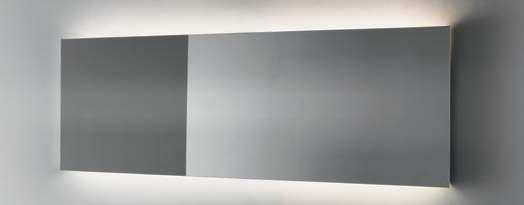 Spiegel in Maßanfertigung, Spiegel mit indirekter umlaufender Beleuchtung Länge min. 50 - max. 250 cm, Höhe min.