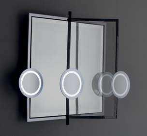 Spiegel mit LED Beleuchtung: Spiegelstärke 5mm, abgeschrägt an allen
