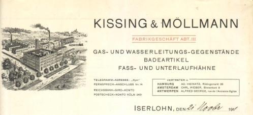 Abbildung diverser Leistungsmedaillen, kleiner Abbildungen der Fabrik und Bienenstock. 6. März 1901.