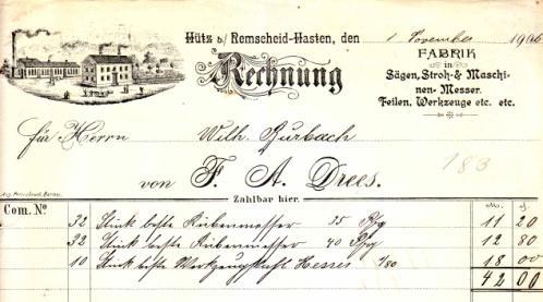 Los 0381 Ausruf: 20 Hohenlimburg, 1893: J.C. Koch, Drahtgewebe etc. Abb. der Fabrikanlage mit Ladeszene.