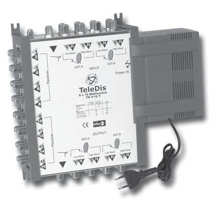 Multischalter Zubehör / Multiswitches Accessories 8 SAT-ZF Ebenen 1 Terr. Kaskadierbar 8 SAT-IF Polarisations 1 Terr.