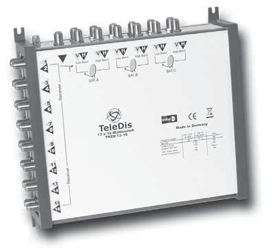 Multischalter Zubehör / Multiswitches Accessories 12 SAT-ZF Ebenen 1 Terr. Kaskadierbar 12 SAT-IF Polarisations 1 Terr.