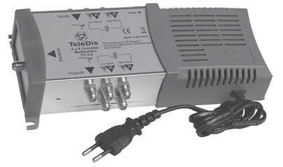 5 x 8 Unicable Multiswitch TUC 5-8 5 x 8 Unicable Multiswitch TUC 5-8 Low Band Low Band Low Band Low Band High Band Power Made in Germany Stammleitungen DC-führend!