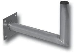Aluminium Ø 48 mm Wall brackets distance from wall: 25, 35,45cm light and stable aluminium
