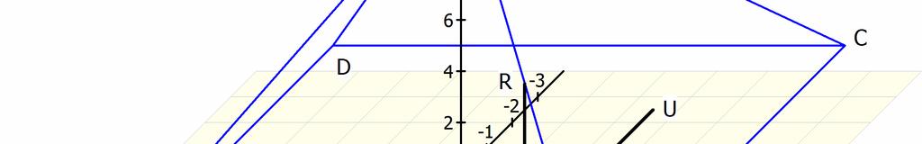 Die Länge und die Breite des Quaders sind jeweils 5 LE. Für die Höhe des Quaders benötigt man die Koordinaten des Punktes R(,5/,5/?