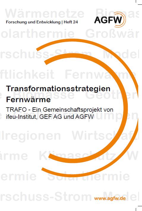 » Themen Weitere Informationen: Folgende Themen werden bearbeitet:» Fernwärme in Deutschland» Technische Grundlagen der EE- Einbindung in Fernwärmesysteme» Ökonomische und ökologische