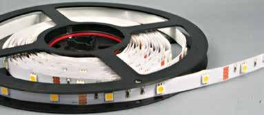 9253322 18,95 L LED-Band weiß, IP 00, Lichtaustrittswinkel 120, flexibles LED Band auf Rolle, maximale Anschlusslänge 5 m, inklusive 3M-Klebeband doppelseitig, alle 100 mm teilbar, LxBxH 500x0,8x0,2