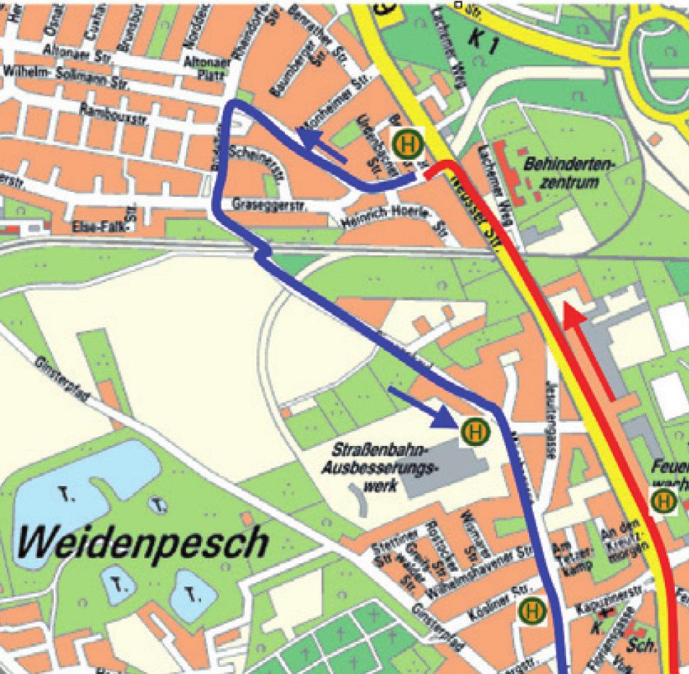 Sanierung Gleisbereich Neusser Wilh.-Sollmann- Phase II Montag, 07.