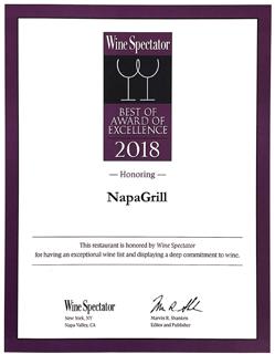 Liebe Gäste Herzlich willkommen im Napa Grill. Der Name ist Programm: unser Angebot konzentriert sich auf Prime Beef vom Grill und die besten Weine aus dem Napa Valley, USA.