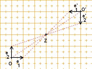 12 > 1 1 0 -> 4 x' = -3( ) x + ( ) Umkehrabbildung: x' = - -( ) x + ( ) 0 1 8 3 0 1 8/3 --> 4 3 -> 2 --> 1 4-3 -> c) Ähnlichkeitsabbildung: x' = ( ) x + ( ). Umkehrabbildung: x' = ( ) x - - ( ).