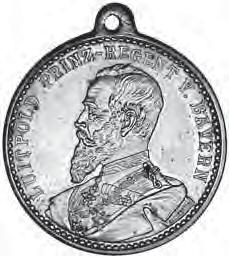 vz 40,- 516 Messing-Medaillen-Klippe 1896, von Balmberger.