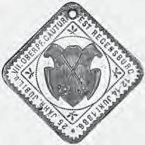 Stadtamhof. Wappenschild 3 Schlüssel.