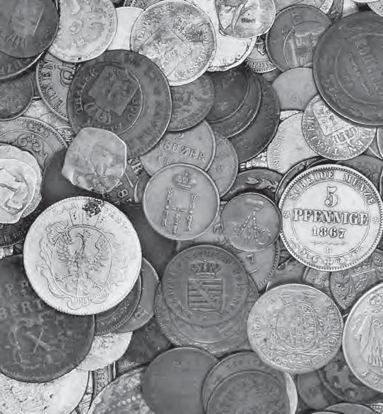680 LOT von ca. 68 Stücken. Enthält Bier- und Wertmarken, etc. ss-st 20,- 677 LOT von ca. 470 Stück vor 1873. Enthält in der Hauptsache Kleinmünzen.