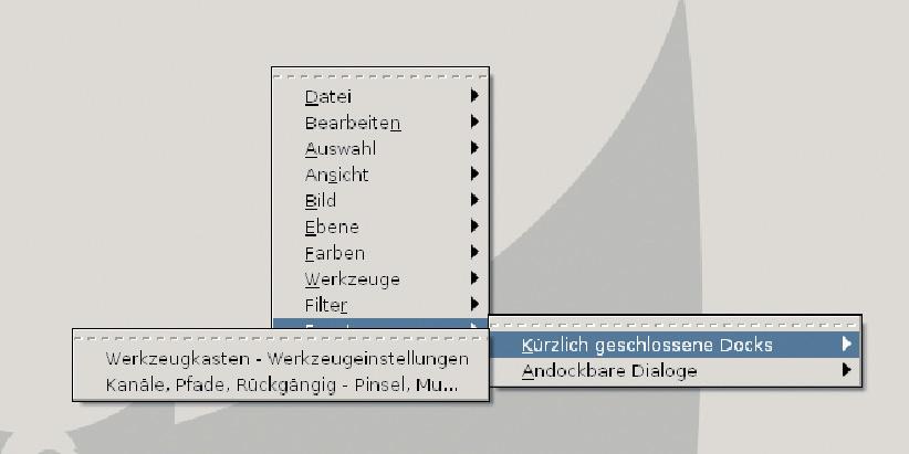 Ebenen/Objekte kopieren: Aus einer schwebenden Auswahl wird eine eigenständige Ebene Um eine Ebene / ein Objekt zu kopieren, aktivieren Sie die Ebene / das Objekt durch Anklicken und wählen Sie in