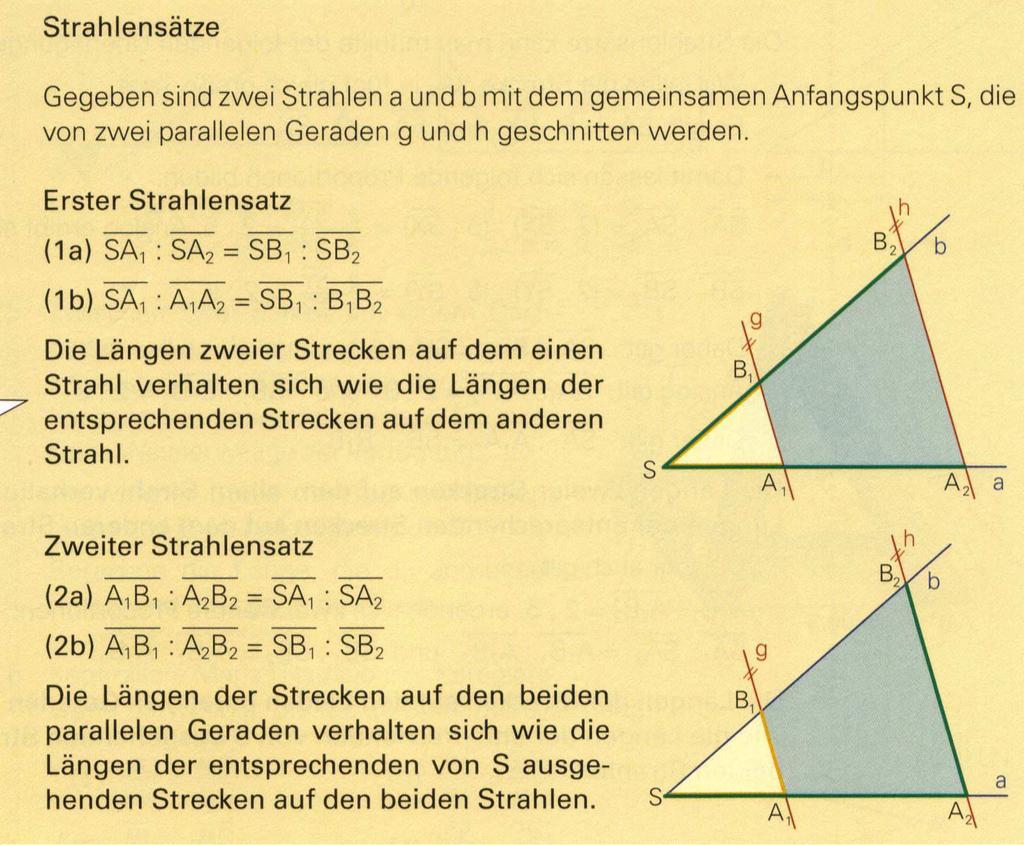 Weiter: diese Sätze gelten auch, wenn die Parallelen g