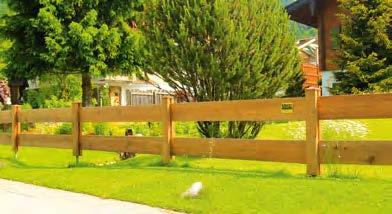 Zaunbretter Gartenzaun besäumt Zaunbretter und Kantholzpfosten 4-seitig gehobelt und gefast und auf Länge
