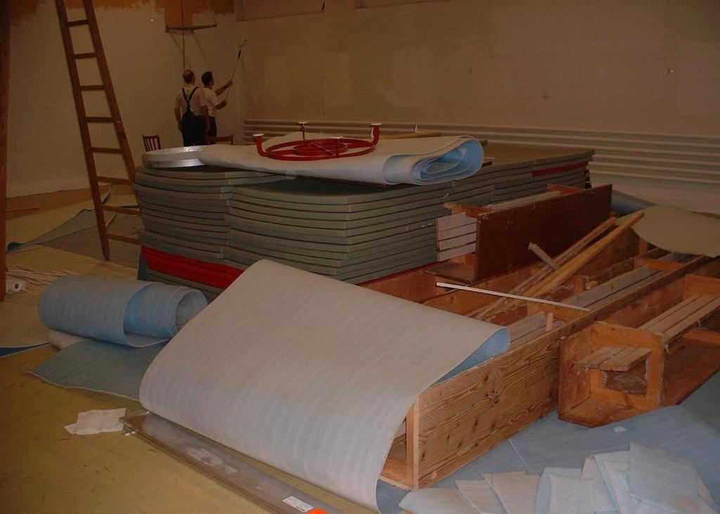 2003: Renovation des Dojos und Anschaffung 140m2 neuer Matten mit Untermatten. Ganzes Dojo wird weiss gestrichen, neue Bänke und eine Musikanlage montiert.