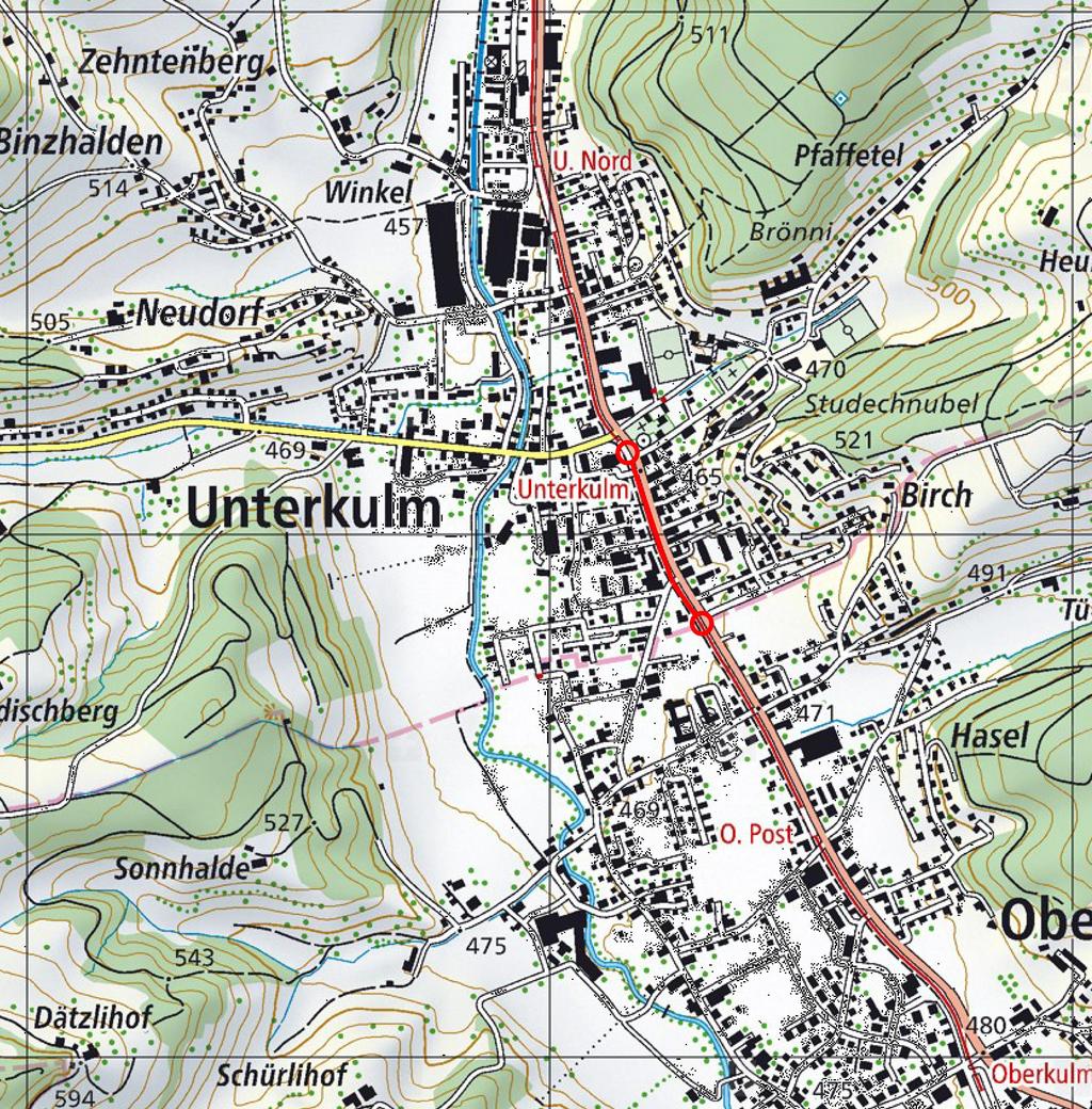 4.6 Gemeinde: Unterkulm Bahnstrecke: Unterkulm Nord - Oberkulm Objekt: Objekt: Kantonales