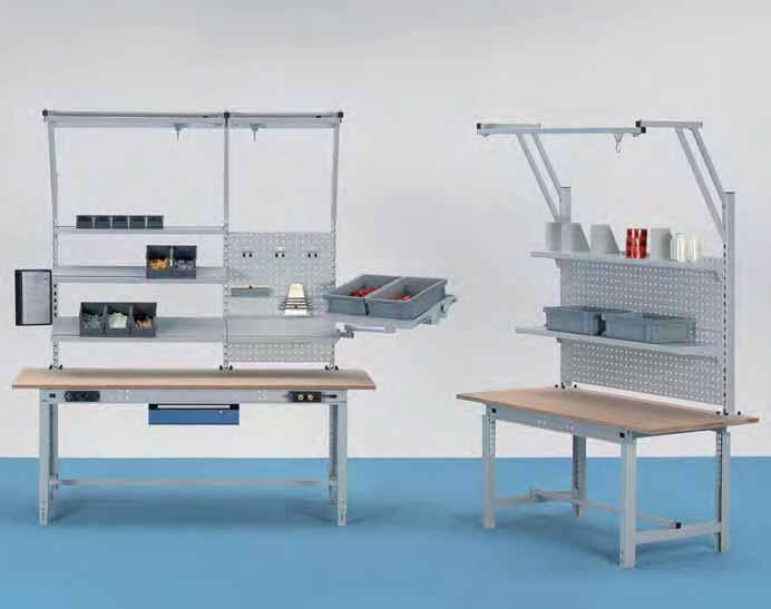Werktisch allrounder In Kombination mit Werkbankaufbauten ein wahrer Verwandlungskünstler Der Werktisch allrounder ist in zwei Breiten (1524 und 2004 mm) erhältlich.
