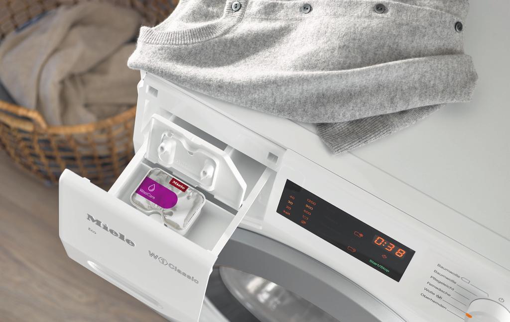 Die Produkt-Highlights der Miele Waschmaschinen CapDosing 1) Sie möchten auch bei speziellen Anwendungen wie z. B. Wolle oder Outdoor-Bekleidung ohne großen Aufwand perfekte Waschergebnisse erzielen?