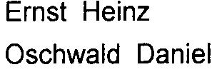 Heinz Oschwald Daniel