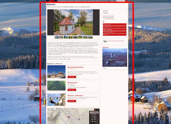 Ihr Ortseintrag - Sie sind der Schwarzwald Hier präsentieren Sie als Gemeinde oder Tourist Info das Beste, was Sie vor Ort zu bieten