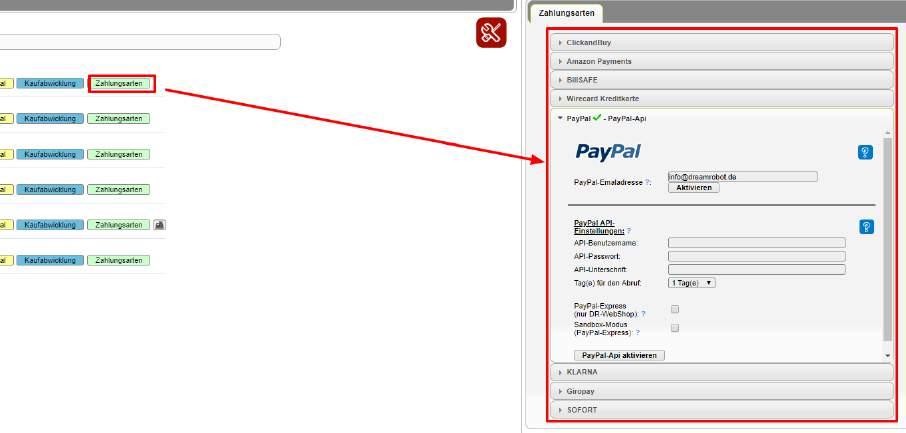 Admin -> Portal-Accounts -> Button Kaufabwicklung : Nur notwendig für DHL-Versand mit Nachname.