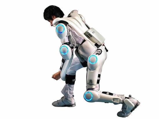 HAL Hybrid Assistive Limb Der japanische Mensch-Maschine-Interface- Robot-Suit reagiert