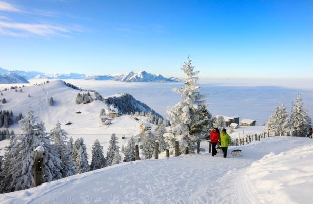 Unzählige Kilometer Ski- und Snowboardpisten, Schittelwege, Langlaufloipen, Schneeschuhtrails und Spazierwege finden Sie in den einzigartigen Wintersportdestinationen der Erlebnisregion