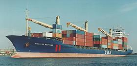 Schiffsbeteiligung 42- MS "VILLE DE NEPTUNE" (verkauft) Schiffstyp: Containerschiff Investition und Kapital in Mio.