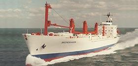 Schiffsbeteiligung 3 - MS "BREMERHAVEN" (verkauft) Schiffstyp: Reefer (Kühlschiff) Bauwerft: Flender Werft AG, Lübeck Ablieferung: 1984 Emission: 1984 Verkauf: 1994 Technische Daten: TEU: 478.