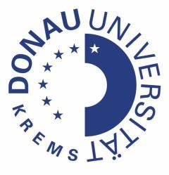 DONAU-UNIVERSITÄT KREMS Fakultät Gesundheit und Medizin Department für Psychotherapie und