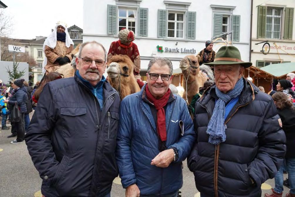 Foto: Armin Krattiger Hans-Ruedi Graf, Gemeinderat Horst Steiner, Walter Oberhofer,