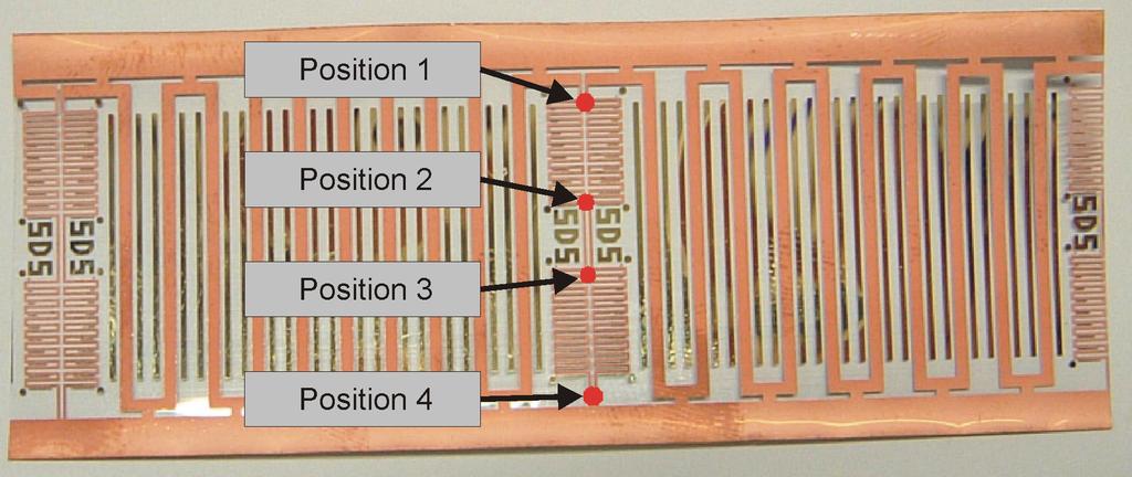 Bei Prozessparametern von 120 C, 1 N sowie einer Bondzeit von 15 Sekunden konnte ein ohmscher Widerstand von 90-140 Ohm erreicht werden.