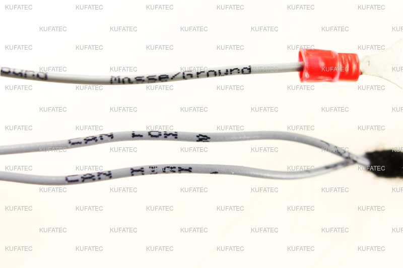 8 Hinweis Kabelaufdruck/farben Abbildung : Kabelaufdruck Sollte unser Kabelsatz ausschließlich aus grauen Leitungen bestehen, so schließen Sie die
