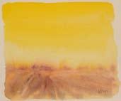 Landschaft, 1990 Aquarell 13cm x16cm