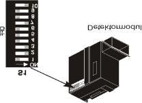 TITANUS PRO SENS Montage - 5 5.3 Einstellungen am Detektormodul Abb. 5.2: Standardeinstellungen auf dem Detektormodul vom TITANUS PRO SENS 5.3.1 Ansprechsensibilität Die Sensibilität des Detektormoduls wird grundsätzlich über den Schalter S1, Kontakte 1 und 2, auf dem Detektormodul (siehe Abb.