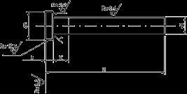 / ejector pins stifte mit zylindrischem Kopf / Zwischenabmessungen Ejector pin with cylindric head / intermediate sizes DIN ISO 6751, Form AH, gehärtet Der Stift ist gehärtet, angelassen und aus