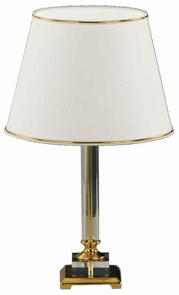 Tischleuchten table lamps 61.471.01 Messing poliert / Plexiglas brass polished / acrylic glass 1 x E 27 LED excl.