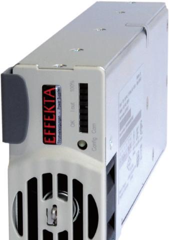 Stromversorgungen 600 GR 600 Gleichrichter 48 / 60 V, 600 W Links: Rückseite Rechts: Frontpanel Beschreibung Eigenschaften GR 600 ist ein einphasiger, «hot-pluggable», lüftergekühlter Gleichrichter.
