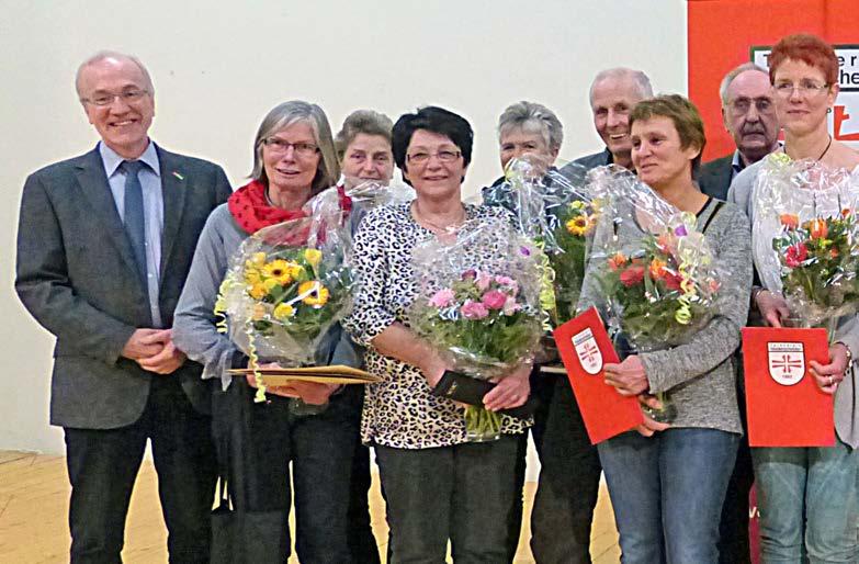 Steinbach, Eva Bender, Grete Müller, Fritz-Otto Wirths, Bärbel Mayenschein, Simone Hercher, Hartmut Brück, Birgit Bangard 50 Jahre