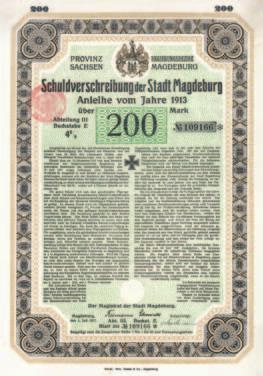 651 Nr. 651 Schätzpreis: 175,00 EUR Startpreis: 60,00 EUR Stadt Ludwigshafen am Rhein 12 % Schuldv. 50.000 Mark,