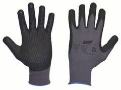 09-11 0,99 Handschuh LORENCIC, grau/schwarz Nahtloser Feinstrickhandschuh STRONGHAND, 90% Nylon, 10% Lycra nach EN 388.