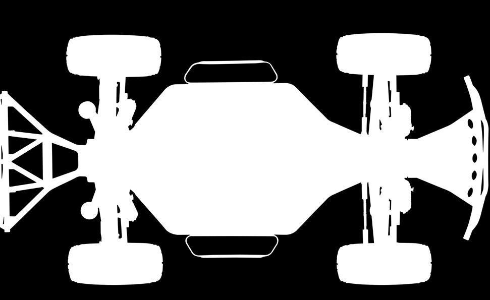 Chassis Lenk-Servo Stoßdämpfer Hinterer Stoßfänger Antennen- Halterung Hinterer Karosseriehalter Elektronischer Geschwindigkeitsregler
