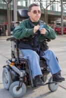 Eine sehbehinderte oder