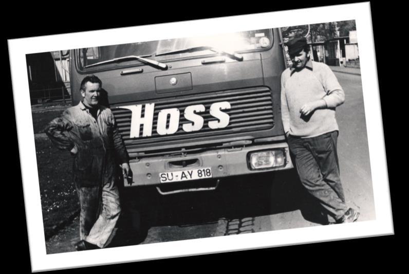 1960 Der Gründer Hans Hoss verstirbt plötzlich mit 53 Jahren an einem Herzinfarkt; der Sohn und wurde