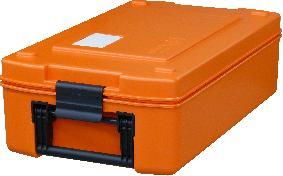 Toplader für GN Behälter mit 00mm Tiefe blu box 3 smart eco (reinorange) Speisentransportbehälter aus PP oder PE für den Heiß oder Kühltransport für GNBehälter bis /, 00mm Tiefe (oder Unterteilungen)