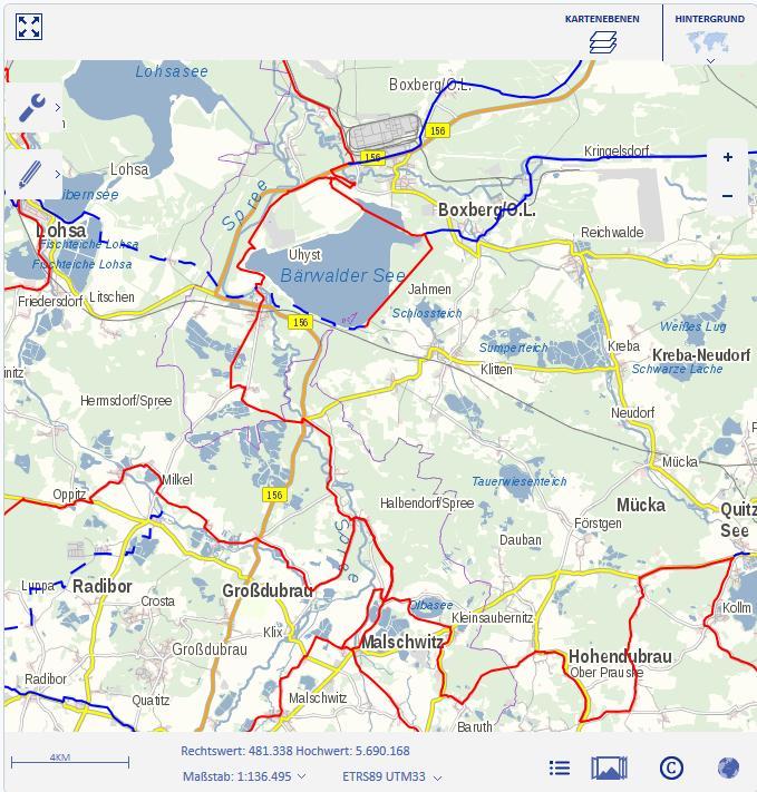 Aufgabe 7: Fahrradtour Geoportal, Informatikgrundlagen Sie planen mit Ihrem Freund eine Fahrradtour in der Lausitzer Heide und benötigen dazu einen aktuellen Kartenausschnitt.