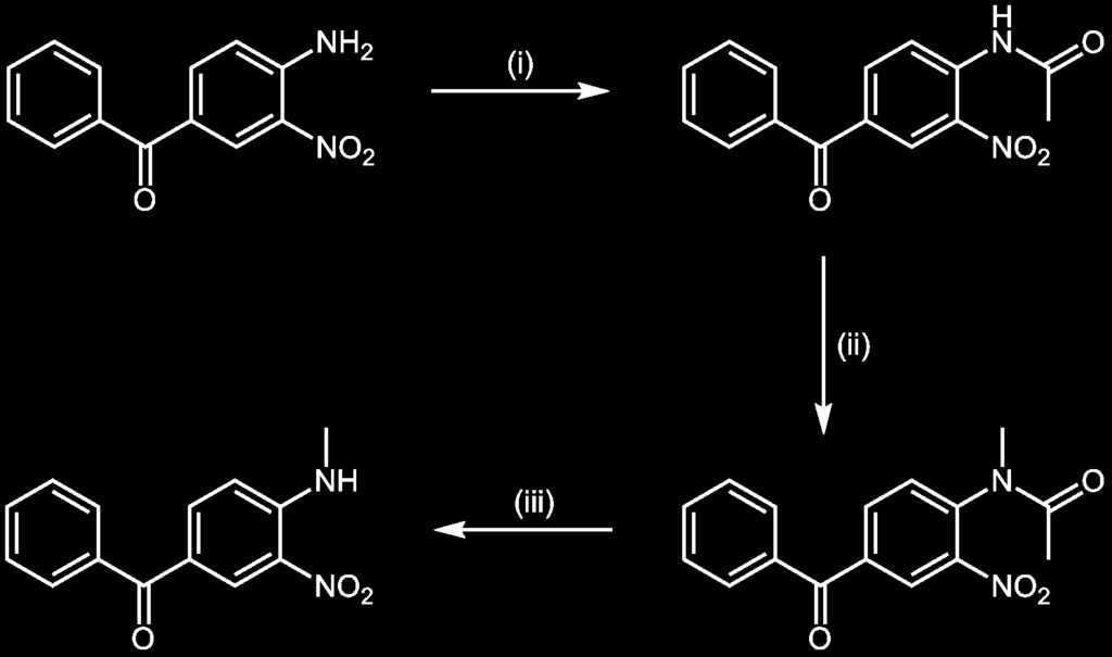 Synthese ten (35). Die Reaktionsbedingungen der beiden ersten beiden Schritte (Abbildung 3.8, (i) und (ii)) wurden aus Kapitel 3.1 übernommen [86].