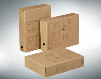 Altablage und Archivboxen REGI-Fixbox Aufrichtschachtel mit Klappdeckel für Hoch-, Quer- und Flachablage, mit Systemdruck, aus 700 g/m²